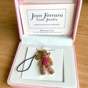 Crossfor Japan Pink and Gold Teddy Charm